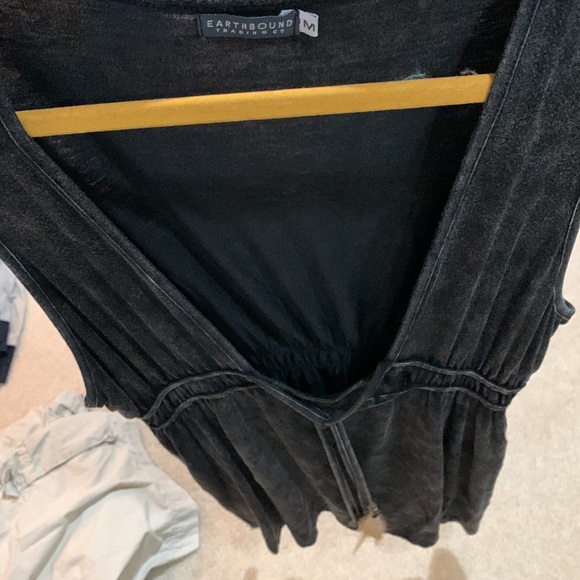 Earthbound Supersoft acid wash deep v layering dress - Picture 7 of 8